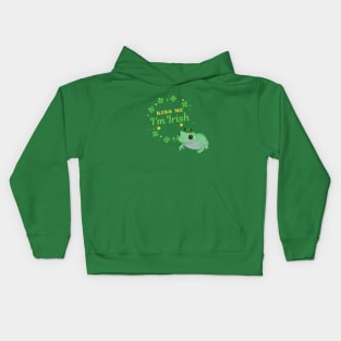 Kiss Me I'm Irish Frog Kids Hoodie